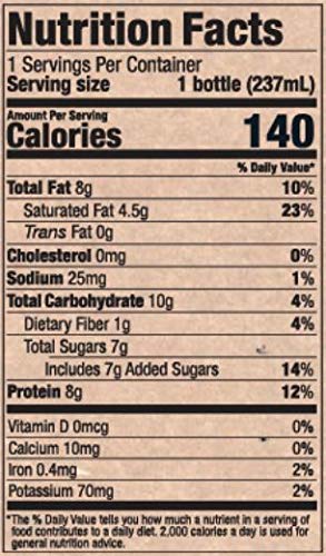 siggi's® Plant-Based Probiotic Coconut Drink, Strawberry, 8 oz. – Single Serving Dairy Free Snack, More Protein Than Sugar