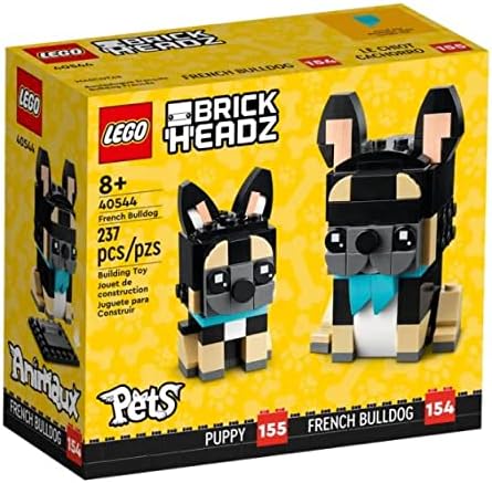 Lego BrickHeadz Mascotas Perros, Gatos, Pescado, Pájaros o Hámsters (Elige Mascota) (Bulldog Francés 40544)