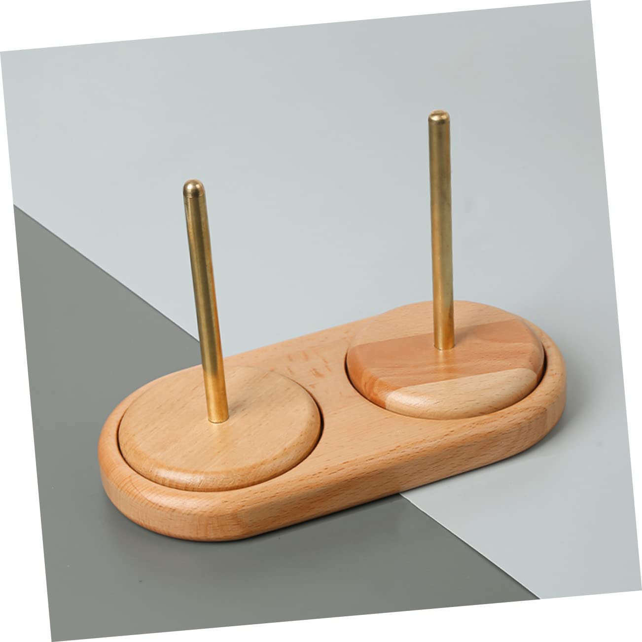 Support Bobine Fil Couture Bois Rack De Rangement Rotatif pour Pelote à Tricoter Accessoire Pratique pour Crochet Et Travaux Manuels à Domicile
