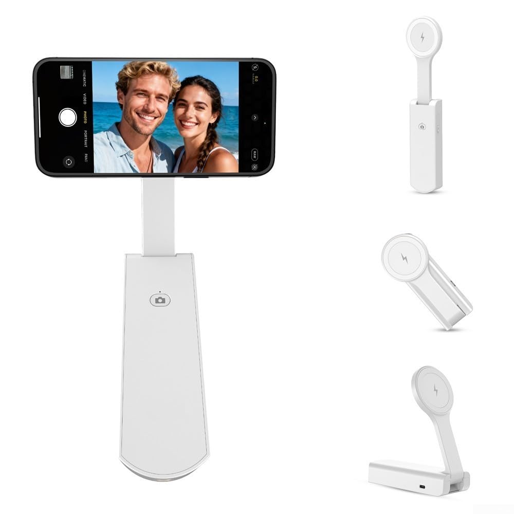 Supporto di ricarica wireless magnetico 3-in-1 pieghevole da 15 W