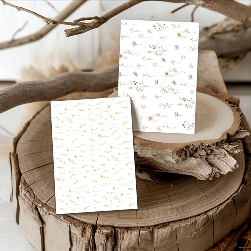 Slapaflife BLANK CARD FLOWER 02 Cards With Envelopes All Occasion,Elegant Floral Design Blank Greeting Cards 4X6,20Pack -Blank Greeting Cards,Note Cards thumb #1