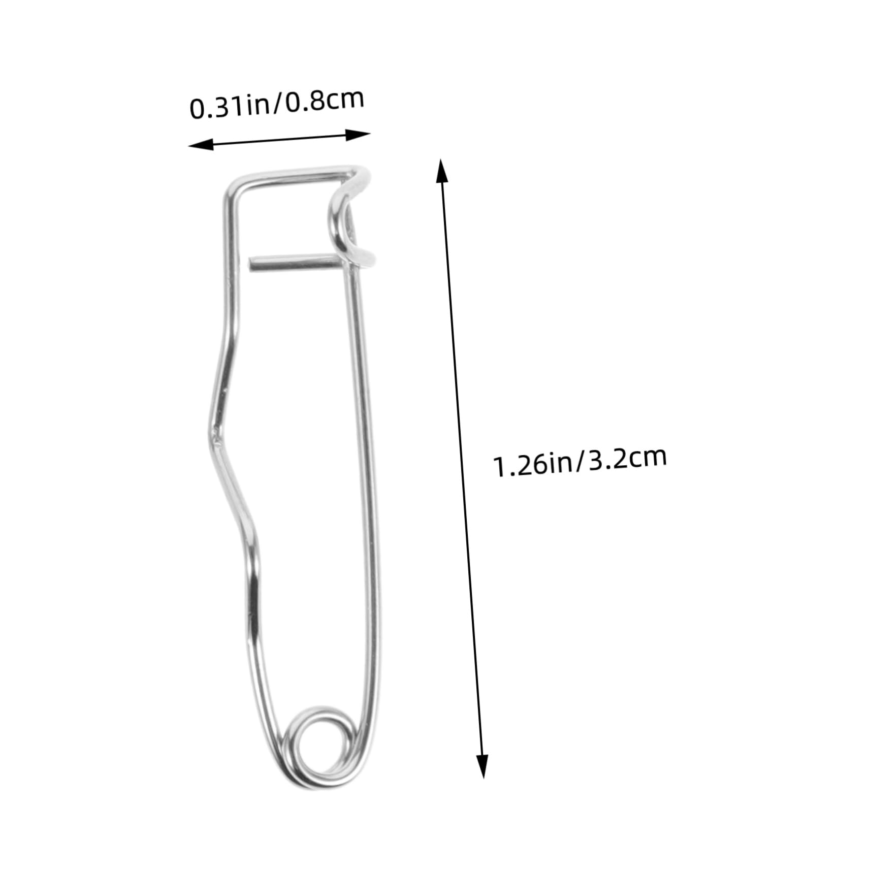 LIFKOME Curved Quilting Safety Pins 100pcs Bend Safety Pin Metal Material for DIY