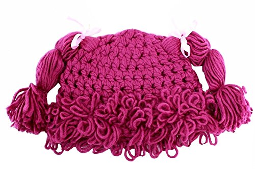 Dorfman Pacific Kindercaps Purple Knitted Pig Tail...