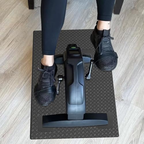 Treadmill Mat, Noise Reduction Exercise Equipment Mat, Workout Floor Protector, Silicone Material, Anti-Slip, Protects Carpet & Hardwood, 16.93x23.62 Inches - Afbeelding 4