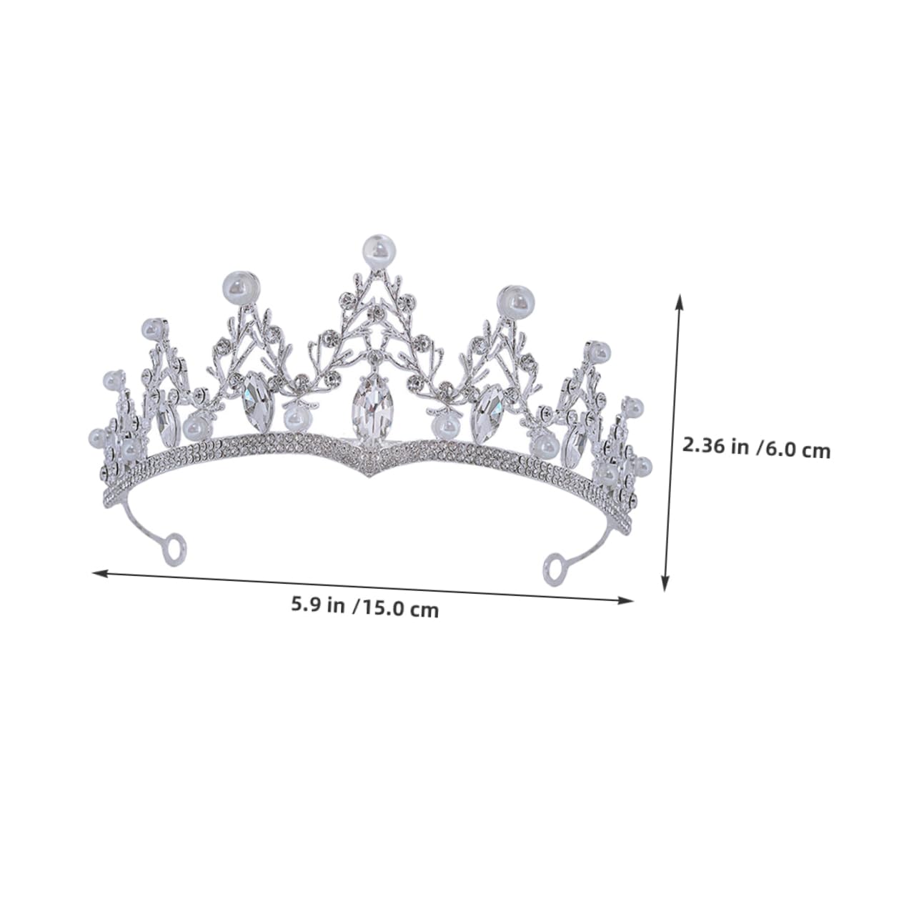 VICASKY 4 Pezzi per Cerchietto Sposa e Tiara Nuziale in Accessorio per Compleanni e Addio Nubilato