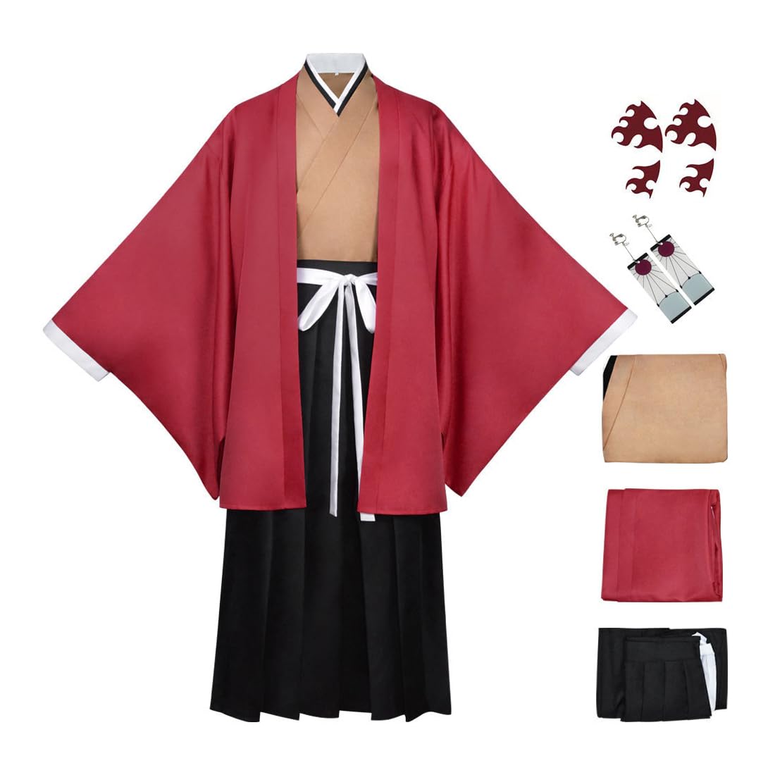 Juejuezi New Women Cosplay Costume Kimono Dress Halloween Off Shoulder Skirt Outfit Adult