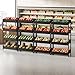 Tribesigns 4-Tier Retail Display Rack Set of 2, Heavy-Duty Commercial Display Stand for Candy, Vegetables, Snacks, Industrial Storage Shelf with Hooks for Retail Store (4, Black)