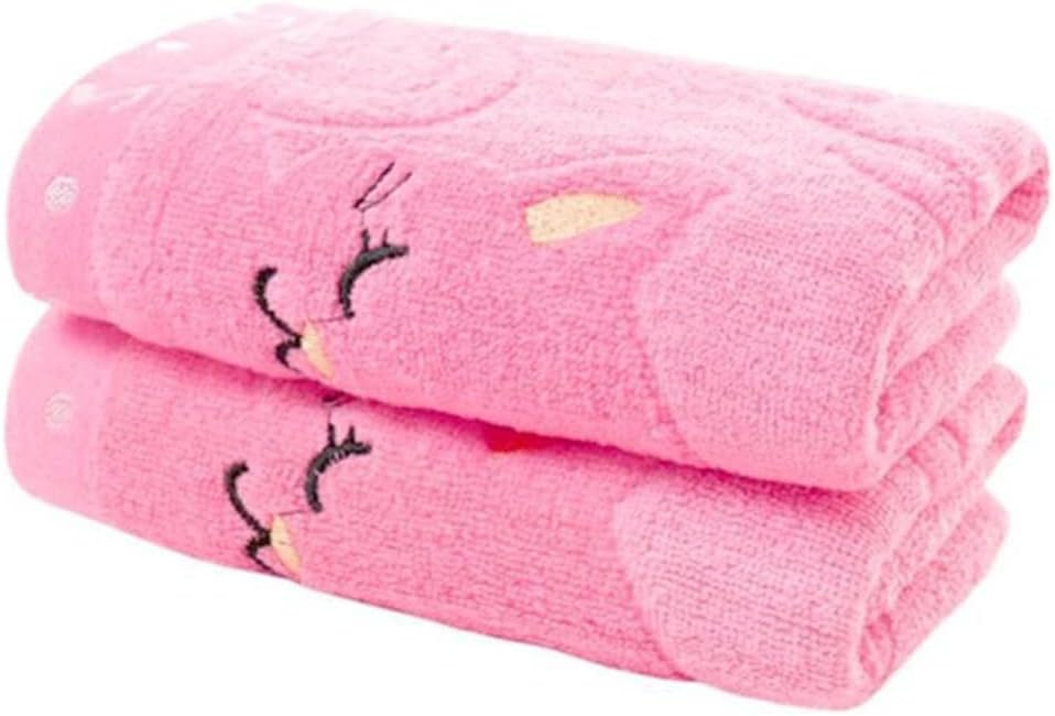 Towel -Soft Cotton Fiber Super Absorbent Natural Material Washcloth Bathe Towel(E)