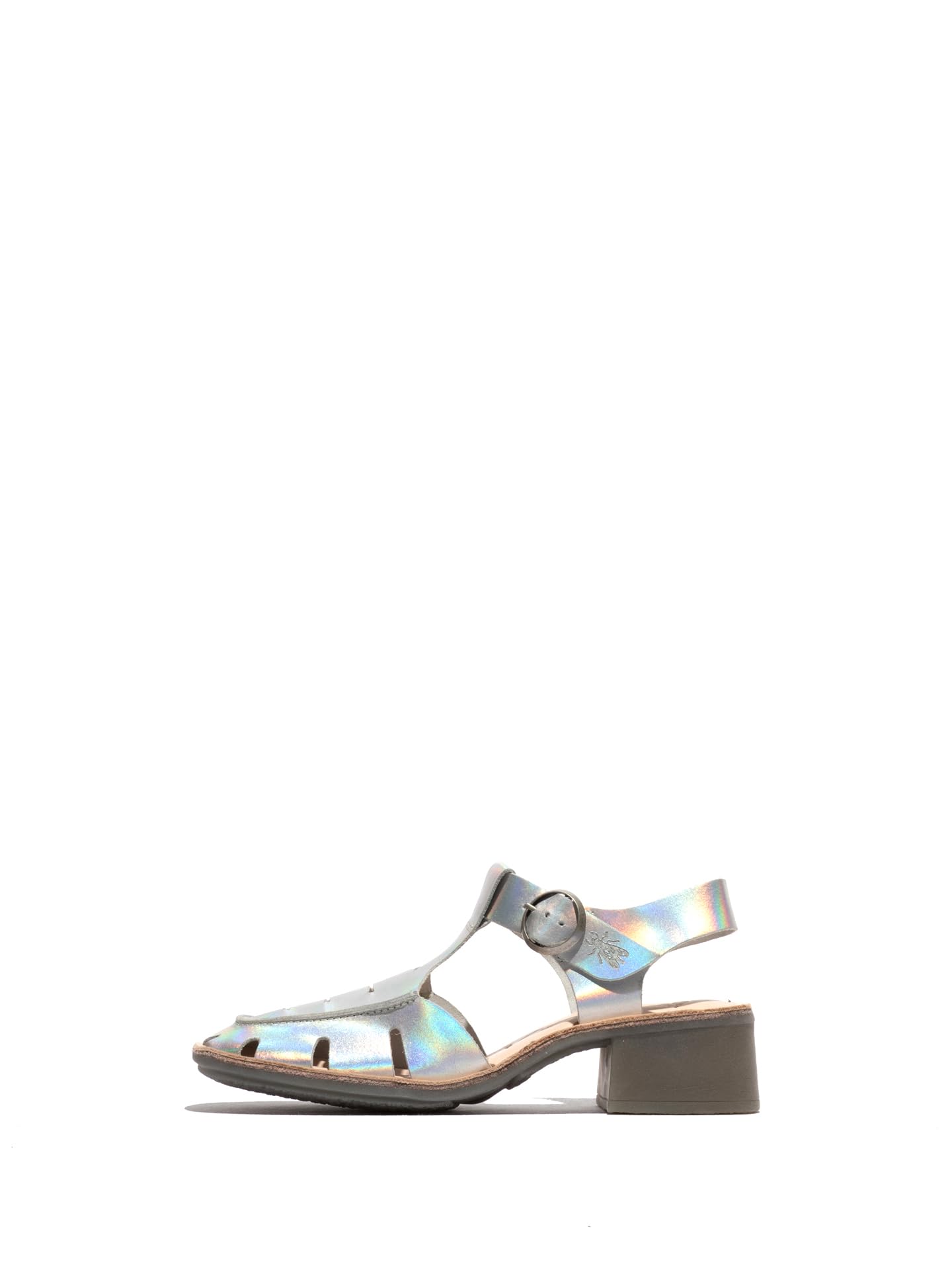 Fly London EFAI392FLY, Sandal Women's Fashion Shoes, SILVER/NATURAL, 7