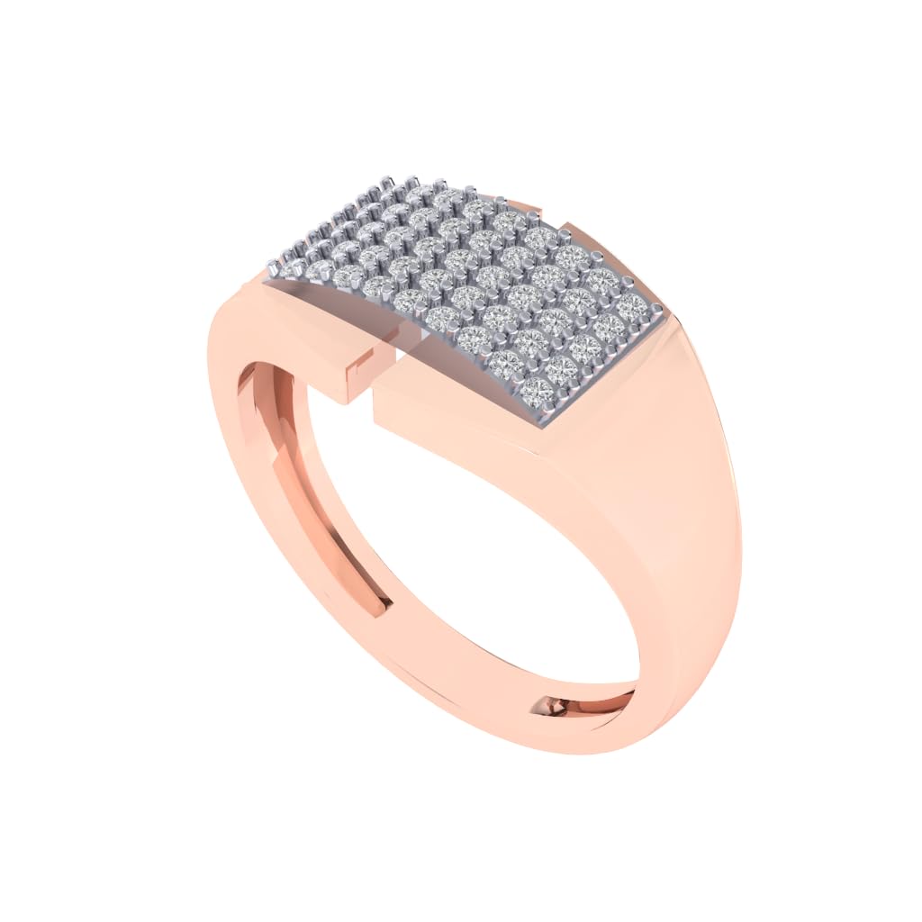 Pure 925 Sterling Silver Modern Designer Band Ring | Gold, Rhodium, Rose Gold Plating Options | Diamond Ring Gift for Men and Boys | Model RSM00053-picture-37