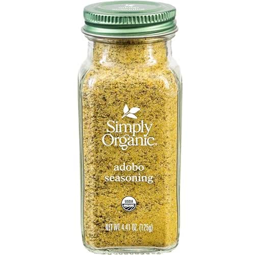 Simply Organic Adobo Seasoning, 4.14-Ounce, Garlic, Onion& Pepper Blend, Add