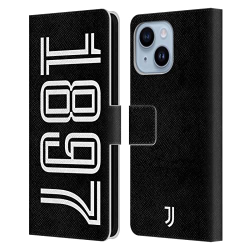 Juventus Football Club Coque Portefeuille Cuir Premium iPhone 14 Plus Finition History