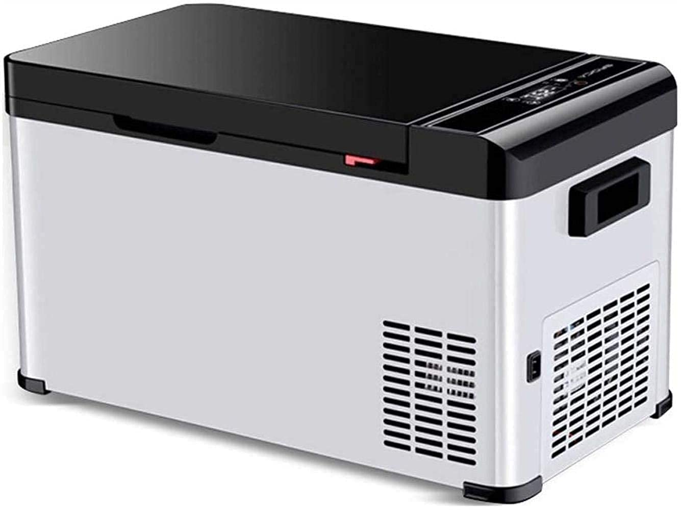 OREPKKQ Nevera para Coche Mini refrigerador, mini refrigerador Refrigerador para automóvil Compresor Refrigeración Doble uso Coche pequeño Hogar duradero