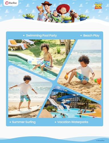 Image of Disney Stitch Spiderman Cars Winnie Toy Story Boy Swim Trunks UPF 50+Swim Shorts Compression Liner & Quick-Dry &Pockets 2-13Y