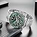 Imagen de SAPPHERO Reloj Hombre Acero Inoxidable Analógico Cuarzo Cronografo 50M Impermeable con Fecha Relojes de Pulsera Casual Regalo para Hombres