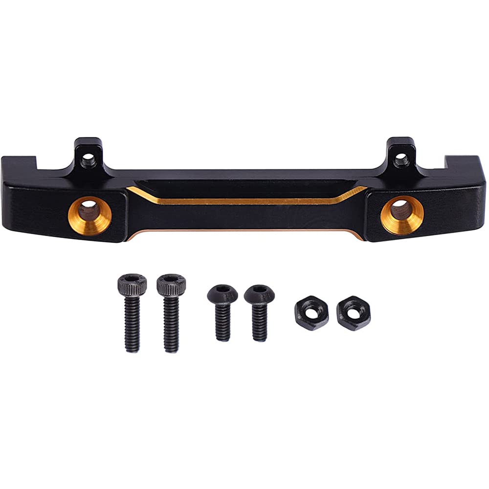 Set di 2 pezzi in metallo anteriore e paraurti posteriore per Axial SCX24 AXI90081 1/24 RC Crawler Auto Upgrade Parti