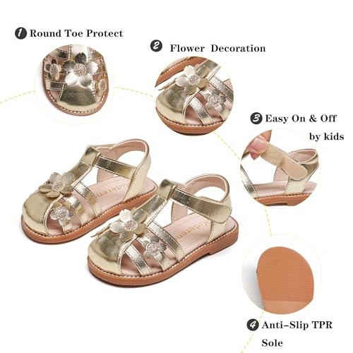 Image of Kiderence Toddler Girls Sandals Little Girls Kids Summer Shoes Toddler Sandals