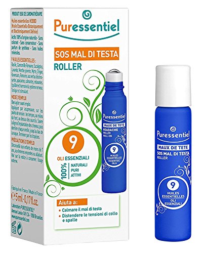 Puressentiel – Alltagsbeschwerden - Kopfschmerzen-Roll-on mit 9 ätherischen Ölen - schmerzlindernd - 5 ml