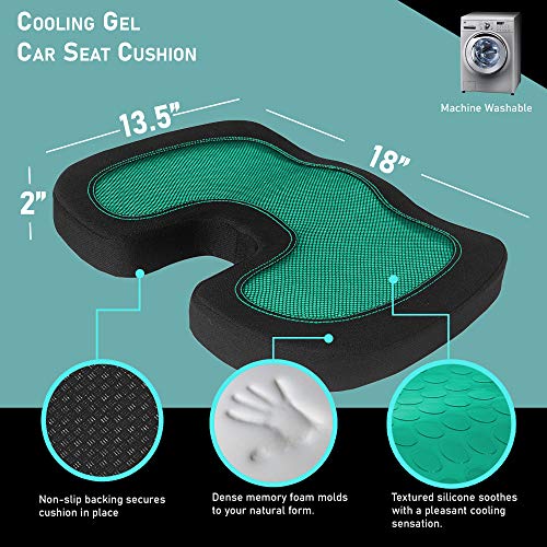 Fh Group Fh1011Purple-Avc Universal Fit Memory Foam Purple Seat Cushion For Anywhere - Tailbone Cushion - Coccyx Cushion For Car, Work, And Home #TOP5