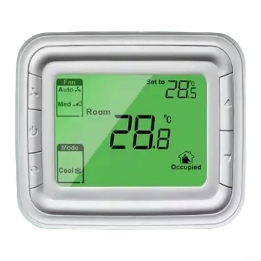Termostato programmabile con display LCD per termosifone, controllo valvola AC220V, verde