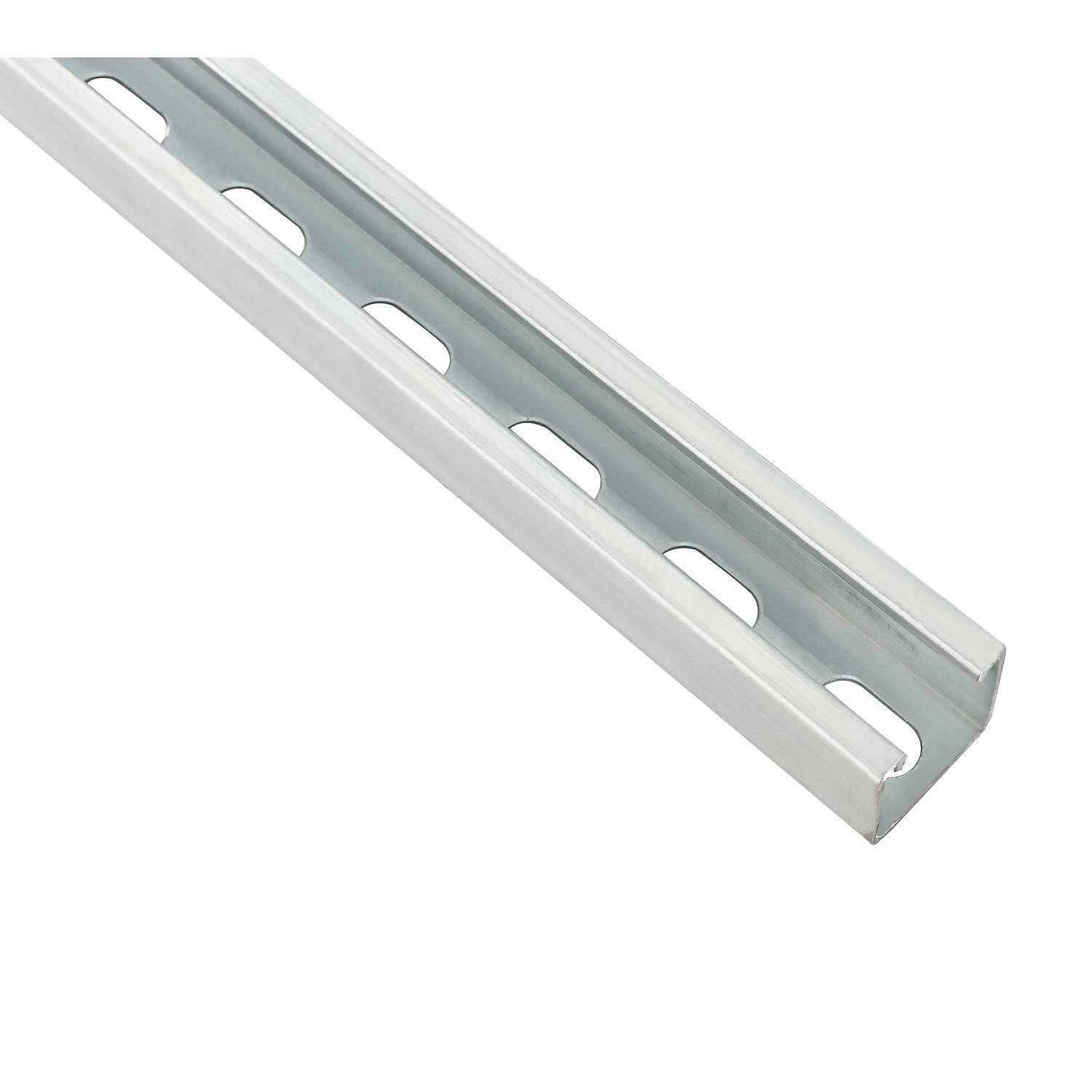 Global Industrial Slotted Channel, 12 Gauge, Pre-Galvanized Zinc Plated, 1-5/8