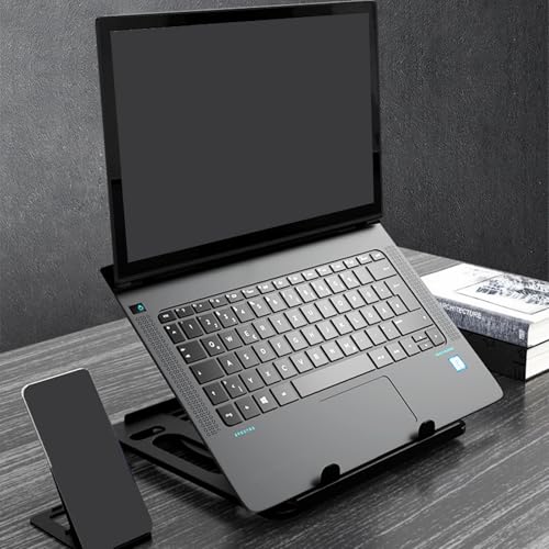 Soporte para computadora portátil con disipación de calor y aluminio 2