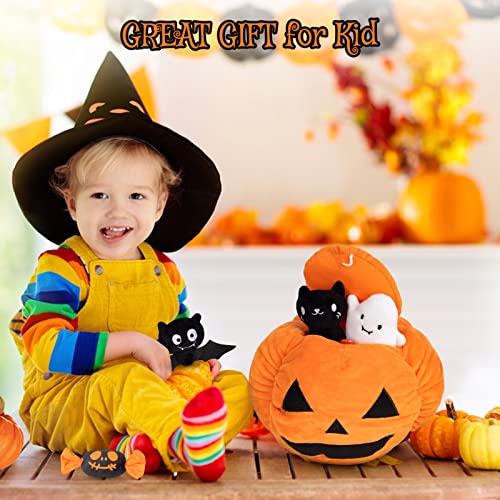Jeaousm My First Baby Plush Pumpkin Toys For Toddler Halloween Soft Baby Toys Crinkle Halloween Playset Gift, Halloween Plush Pillow Party Decoration For Infants Toddler Babies Boys Girls (B) #TOP6