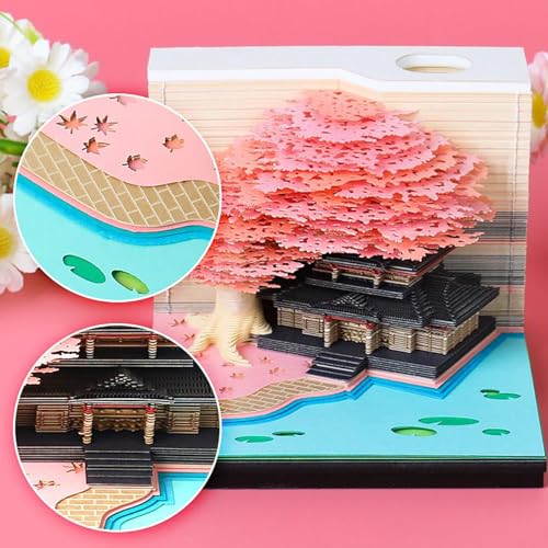 Calendrier 3D cabane dans l'arbre bloc-notes détachable - 6
