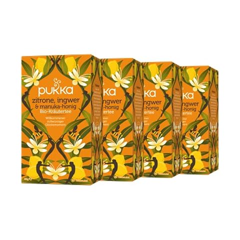 Pukka Bio-Tee Zitrone, Ingwer & Manuka-Honig 80 Teebeutel Cover