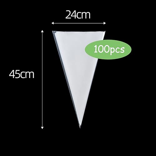 Miniatura 8 de 100 bolsas gruesas para pastelería, bolsas desechables de 18 pulgadas, bolsas de glaseado para cupcakes, bolsas antiestallido para decoración de