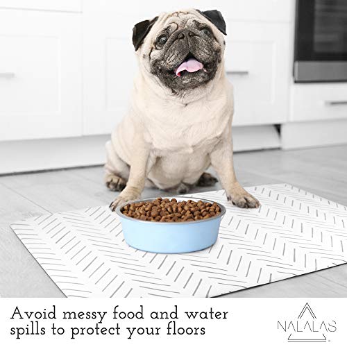 NALALAS Bohemian Large Waterproof Dog Mat - Food & Water Pet Food Mat, Cat Food Mat, Dog Food Mat for Floors… - Image 5