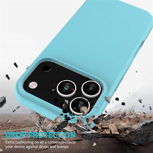 Image of ArmourPro Silicone Back Case for iPhone 17 Pro Max, Soft-Touch Case | Sky Blue