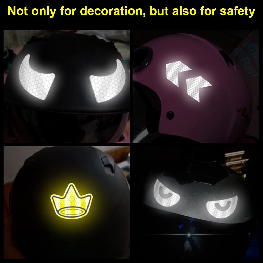 Adesivi Riflettenti Per Casco Bicicletta, Kit Adesivi - Foto 10