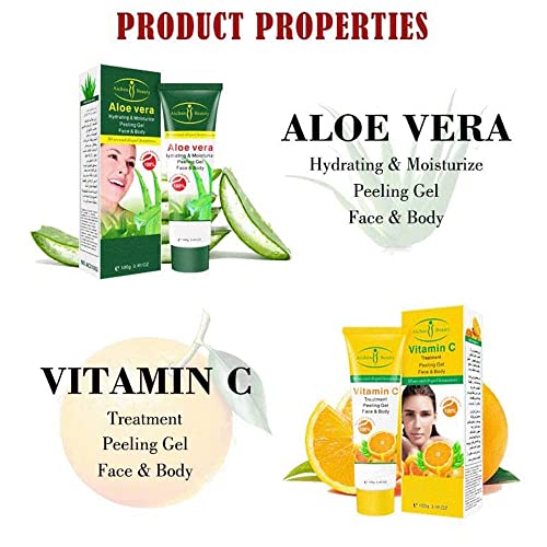Aichun Beauty Milk Exfoliating Dead Skin Facial Purify Body Cleaning Peeling Gel Cream 100G (Aloe Vera) #TOP2