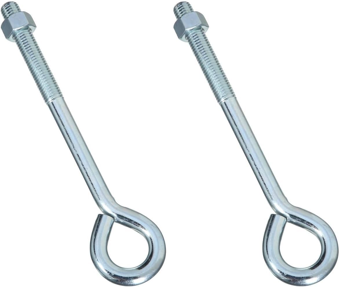 National Hardware N347-682 2160BC Eye Bolt in Zinc Plated,5/8" x 10" (Pack of 2)
