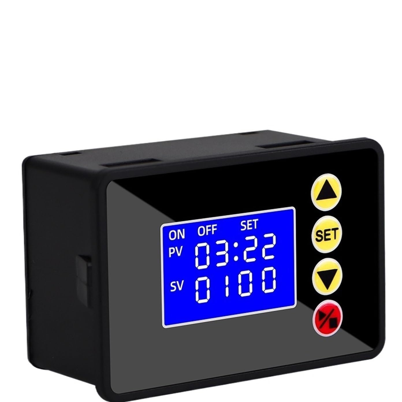 1PCS DC 12V 24V AC 110V-220V Microcomputer Time Controller Programmable Digital Timer Delay Switch Relay Module LCD Timing Relay(DC 12V)