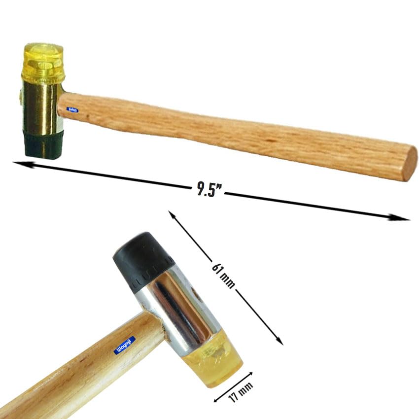 Mini Small Rubber and Plastic Head Face 4 Oz Mallet Hammer Non Marring