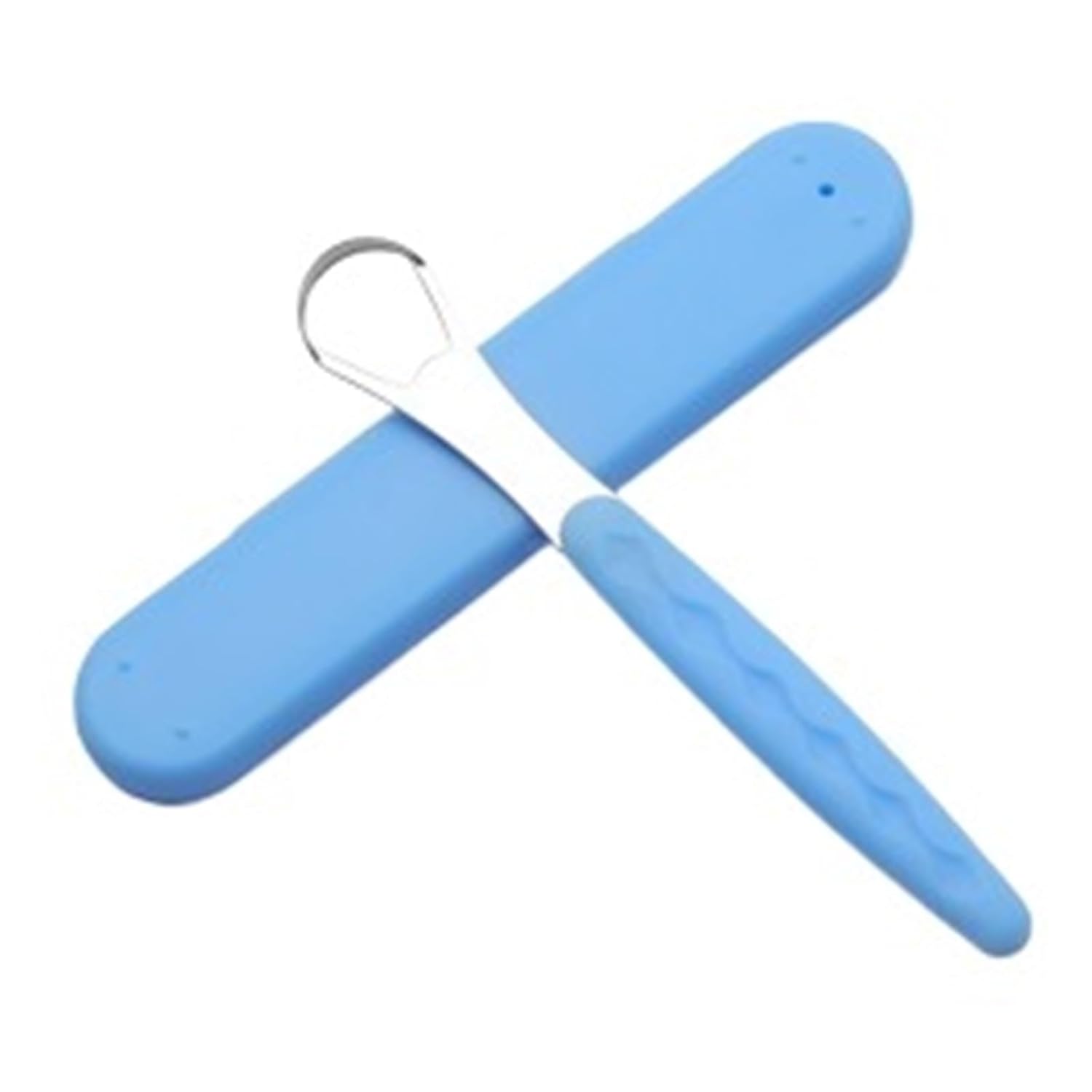 Tongue Scraper With Portable Travel Case Cleaner Easy To Clean Reduce Bad Breath(Khaki)