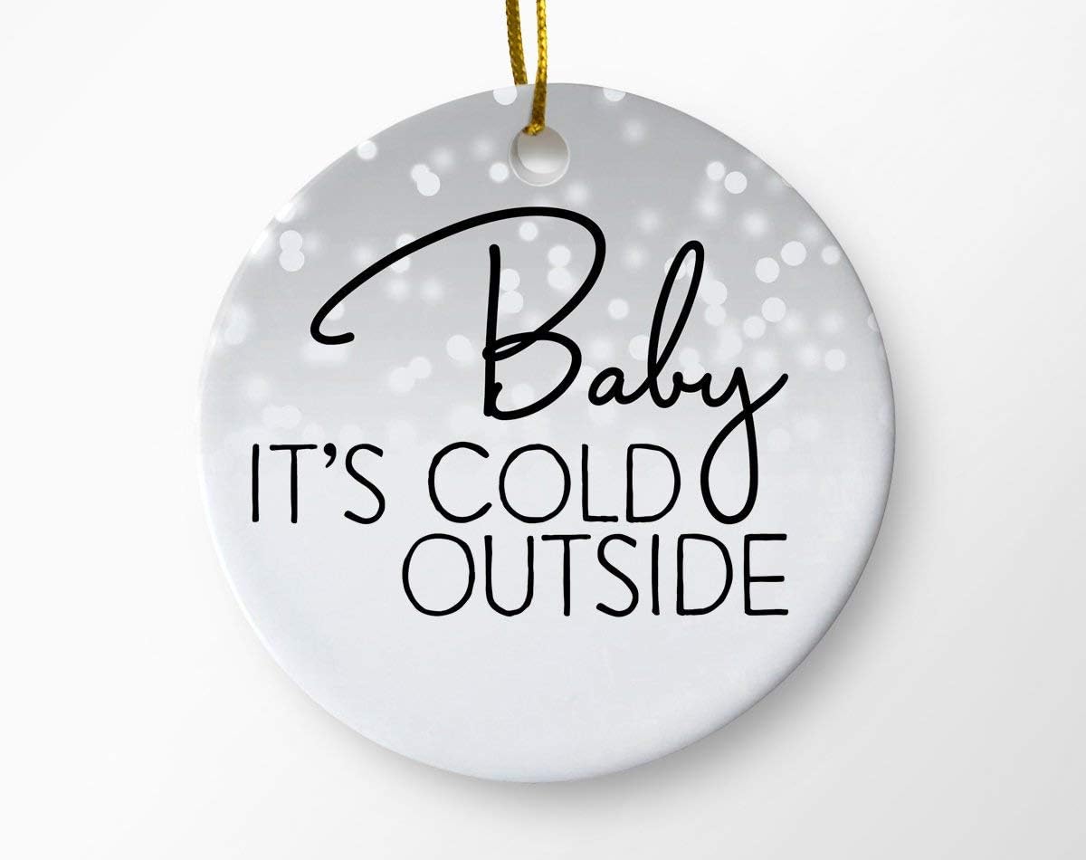 SLobyy Christmas Ornaments, Baby It's Cold Outside, Christmas Decor, Holiday Ornaments, Christmas Decorations, Christmas Tree Ornaments, Winter 3-inch(8 cm)