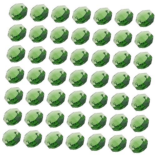 OSALADI 40 Cuentas Octogonales De Doble Agujero Para Colgar En Forma De Número Para Lámpara De Araña Octogonal Para Hacer Joyas Con Agujeros Grandes Cristales Translúcidos Decoración