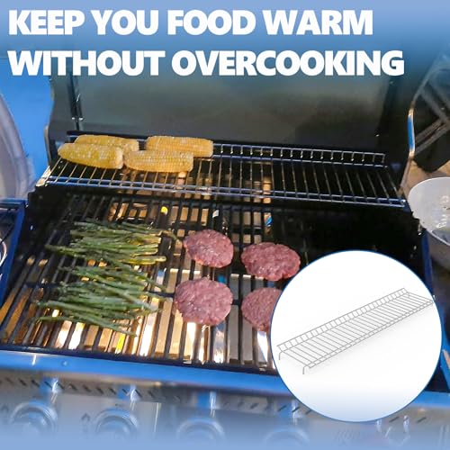 Image of SafBbcue Grill Warming Rack for Royal Gourmet GA5401T, Stainless Steel Grill Upper Rack for Royal 5 Burner Gourmet, Replacement Parts for Royal Gourmet Propane Gas Grills