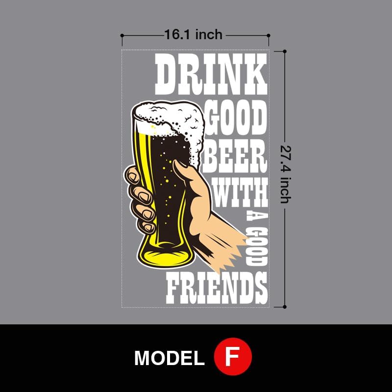 Miniatura 7 de Svesoraco Pub - Calcomanías para ventanas de pub, pintura artística de cerveza, calcomanías de doble cara para puertas de ventanas de pub,