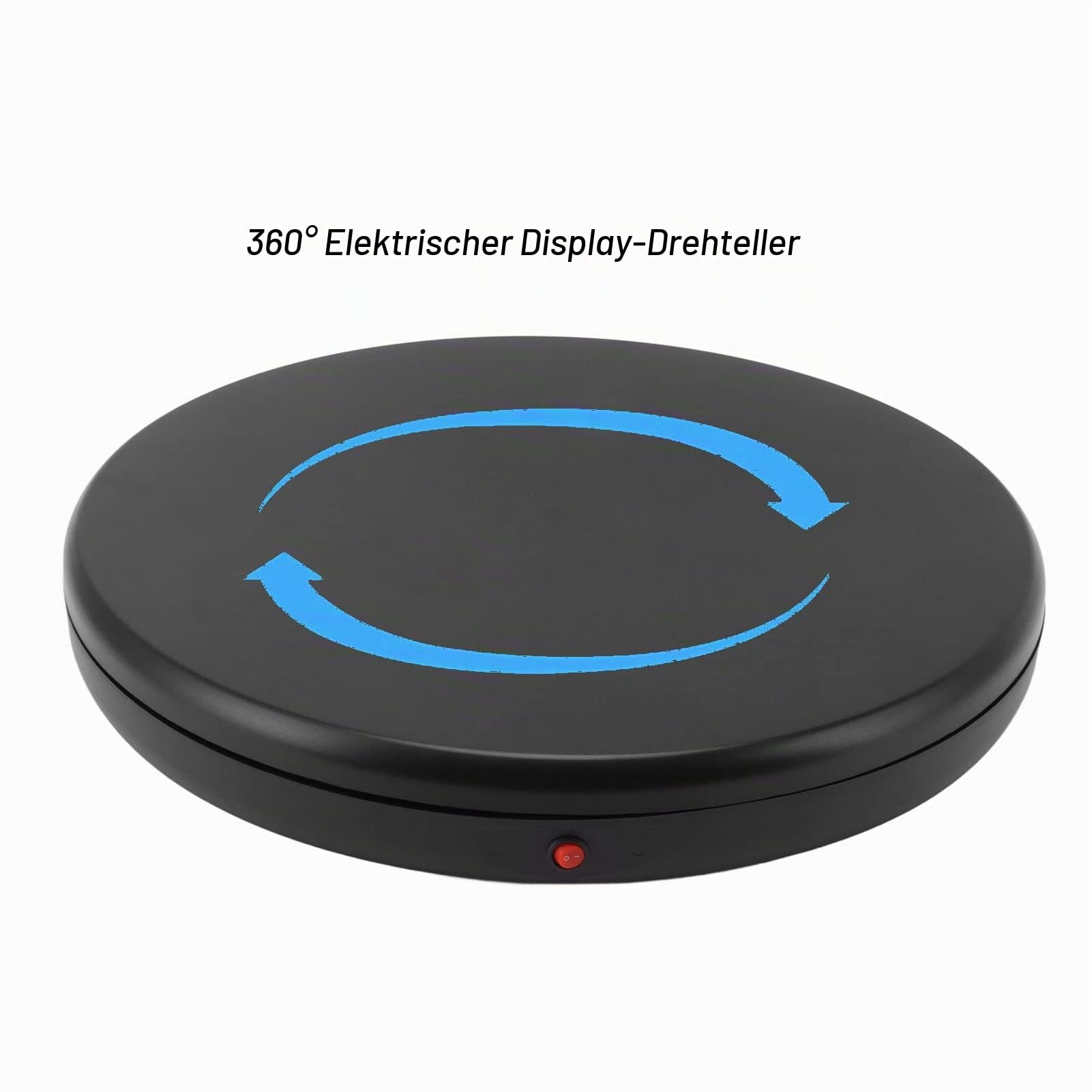 45 cm Elektrischer Drehteller für Fotografie, 100 Kg Kapazität, 25 S/r, 360-Grad-Display-Ständer, Fernbedienung, für Live-Streaming, Videoaufnahmen, Produktpräsentation