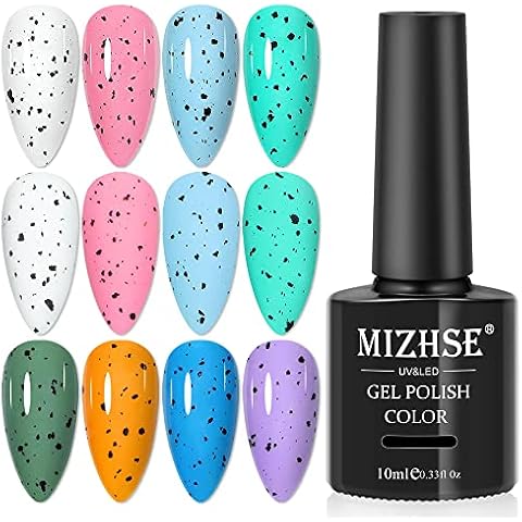 MIZHSE Parte superior Abrigo Gel UV Huevo esmalte de uñas Cover