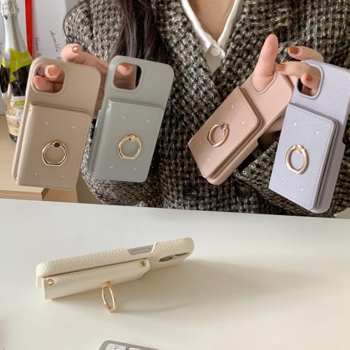Étui de téléphone en cuir avec porte-cartes pour iPhone 13 Pro Max