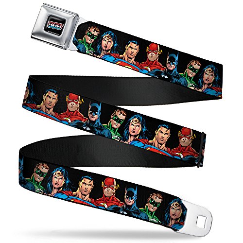 Buckle-Down Seatbelt Belt - Justice League Elite Forces Superheroes - 1.0