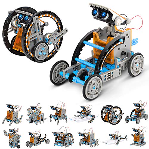 RCSPACEX STEM Solar Robot Toys-12 in 1 Educational Science Building kit-Learning Experiment Toys Set for Kids Aged 8+ Years Old