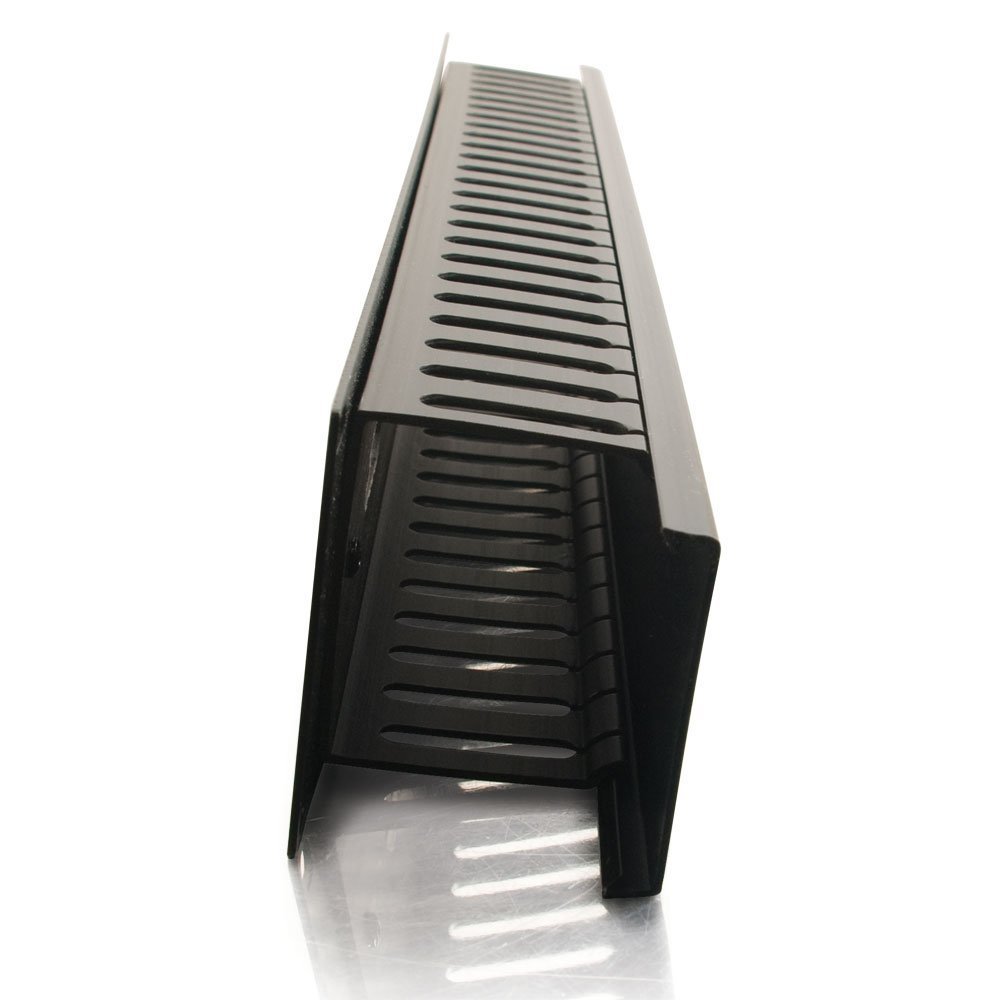 C2G 03746 2U (3.5 Inch) Horizontal Cable Management Panel, Black