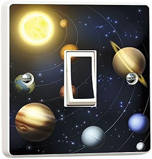 Wall Art Desire Switch Stickers Planets Solar System Light Sticker Vinyl Skin Wall Decal