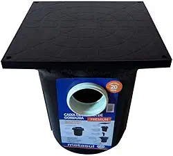 Caixa de Gordura Premium Com Cesto 410x410x480mm - Metasul